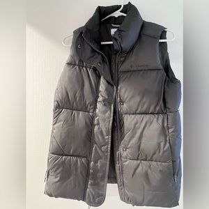 Gray Columbia down vest